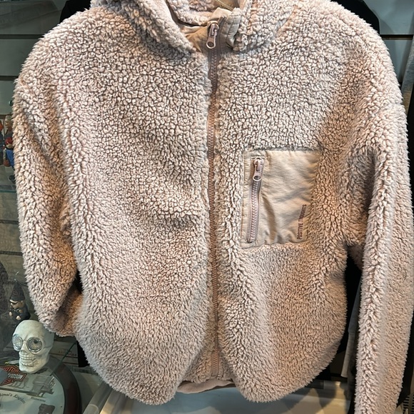 Zara Girls Fleece Hooded Jacket  - Size 13/14 - Picture 3 of 9